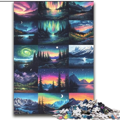 Aurora Collage Puzzle für Erwachsene, 2000 Teile, anspruchsvolles Spiel, Geschenke für die ganze Familie (70x100cm) von LYXIANY