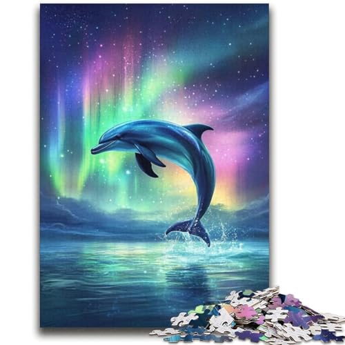 Aurora Dolphin 1000-teiliges Puzzle für Erwachsene, Geschenke, Lernspiele, Heimdekoration, als Geschenk für die ganze Familie (38x52cm) von LYXIANY