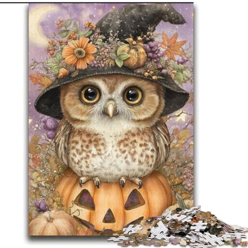 Baby Owl 2000-teiliges Puzzle für Erwachsene, Lernspielzeug, Familienspiele mit passendem Poster und Quizblatt (70x100cm) von LYXIANY
