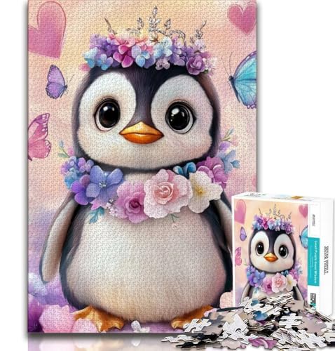 Baby-Pinguin-Puzzle, 1000 Teile, für Erwachsene und Jugendliche, Quizspiel, Wanddekoration, einzigartige Geburtstags, 38x26cm von LYXIANY