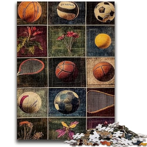 Ball-Collage-Puzzles für Teenager, helfen dem Gehirn, süchtig machendes Spielzeug zu trainieren, um Geduld zu fördern EIN Kunstwerk (50x75cm) von LYXIANY