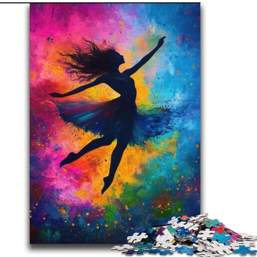 Balletttänzerin-Ölgemälde-Puzzle 2000 Teile für Erwachsene, Geschenke, anspruchsvolles Spiel und Lernspiel für die ganze Familie zum Geburtstag, Weihnachten (70x100cm) von LYXIANY
