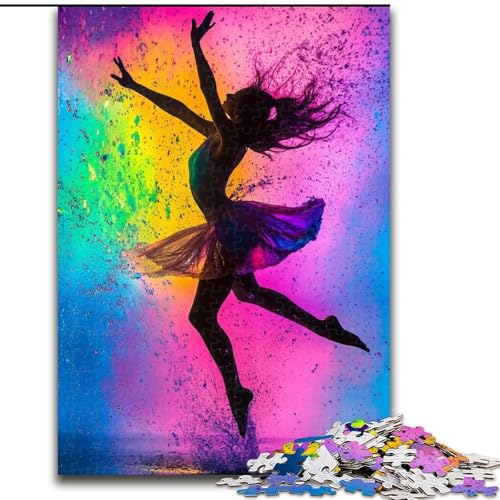 Balletttänzerin-Ölgemälde-Puzzles für Erwachsene und Teenager, Puzzle für Kinder ab 14 Jahren, Spiel, Wanddekoration, einzigartige Geschenke zum Geburtstag und zu Weihnachten (26x38cm) von LYXIANY