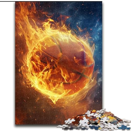 Basketball-Sport-Puzzle 1000 Teile für Erwachsene und Jugendliche, Zeitvertreib zu Hause, stärkt die Liebe zwischen Paaren (26x38cm) von LYXIANY