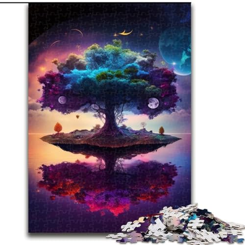 Baum des Lebens 1000-teiliges Puzzle Anspruchsvolles Denkspiel – Entspannendes Spielzeug für Teenager Größe 50x75cm von LYXIANY