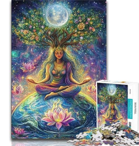 Baumelfen-Feen-Puzzle für Teenager, 1000 Teile, anspruchsvolles Spiel und Familienspiel mit vollständig ineinandergreifenden, zufällig geformten Teilen (38x26cm) von LYXIANY