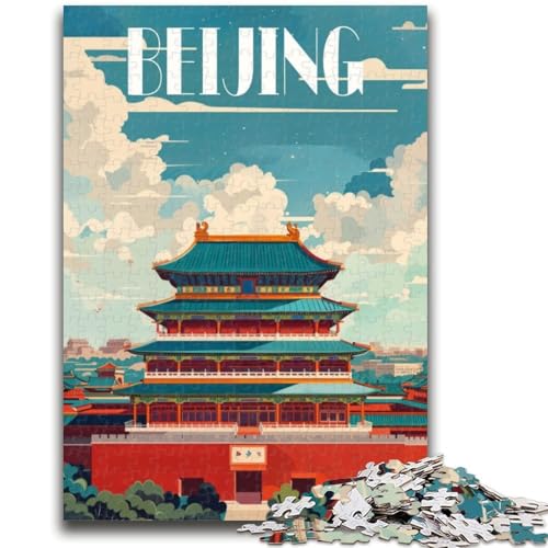 Beijing Splendor Puzzles für Teenager, 1000 Puzzles, lustige Spiele für die ganze Familie, Aktivitäten für zu Hause, Geburtstagsgeschenk, Reisegeschenke, 1000 Teile (26x38cm) von LYXIANY