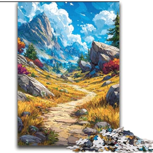 Berge im Herbst-Puzzle für Teenager, 2000 Teile, pädagogisches Spielzeug zum Stressabbau, ganze Familie (70x100cm) von LYXIANY