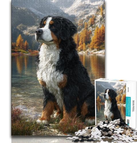 Berner Sennenhund-Puzzle für Erwachsene, 1000 Teile, anspruchsvoll zu vervollständigen, Aber lustig und humorvoll, mit passendem Poster und Quizblatt, 38x26cm Berner Sennenhund-Puzzle für Erwachsene, 1000 Teile, anspruchsvoll zu vervollständigen, Aber lustig und humorvoll, mit passendem Poster und Quizblatt, 38x26cm von LYXIANY