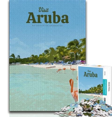 Besuchen Sie Aruba-Puzzles für Erwachsene und Jugendliche, Puzzle, Spielzeug, Lernspiele, Stressabbau, geeignet als Schreibtischdekoration, 38x26cm Besuchen Sie Aruba-Puzzles für Erwachsene und Jugendliche, Puzzle, Spielzeug, Lernspiele, Stressabbau, geeignet als Schreibtischdekoration, 38x26cm von LYXIANY