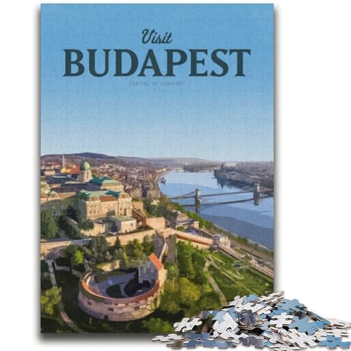 Besuchen Sie Budapest, Puzzle für Erwachsene, 1000 Teile, Lernspielzeug, lustige Familienspiele, einzigartige Heimdekoration, 2000 Teile (70x100cm) von LYXIANY