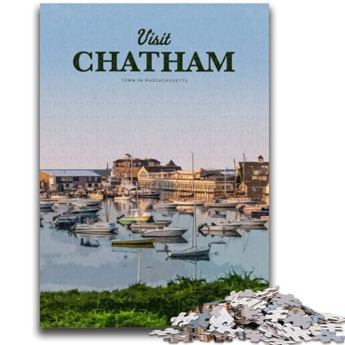 Besuchen Sie Chatham-Puzzles für Erwachsene und Jugendliche, pädagogisches Familienspiel, geeignet als Schreibtischdekoration, 1000 Teile (50x75cm) von LYXIANY