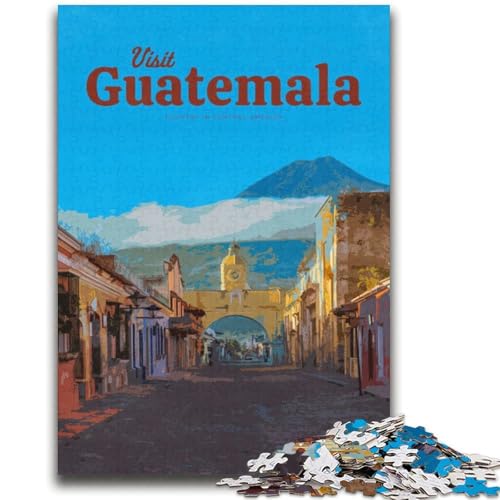 Besuchen Sie Guatemala, Puzzle für Erwachsene, 1000 Puzzleteile, anspruchsvolles Spiel, ganze Familie, 2000 Teile (70x100cm) von LYXIANY
