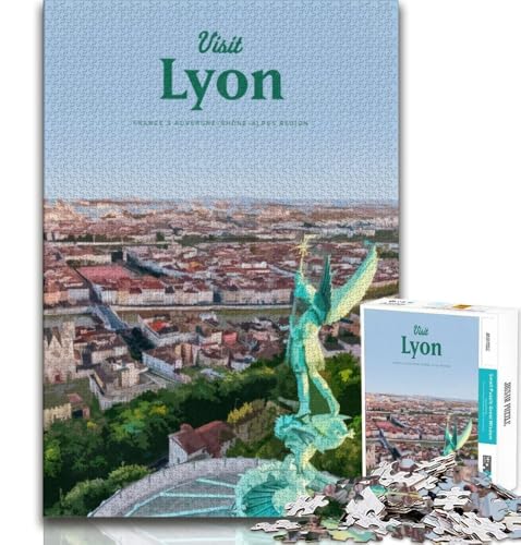 Besuchen Sie Lyon, Puzzle für Erwachsene, 1000 Teile, Denkspiel, Wanddekoration, einzigartige Geburtstags, 50x75cm Besuchen Sie Lyon, Puzzle für Erwachsene, 1000 Teile, Denkspiel, Wanddekoration, einzigartige Geburtstags, 50x75cm von LYXIANY