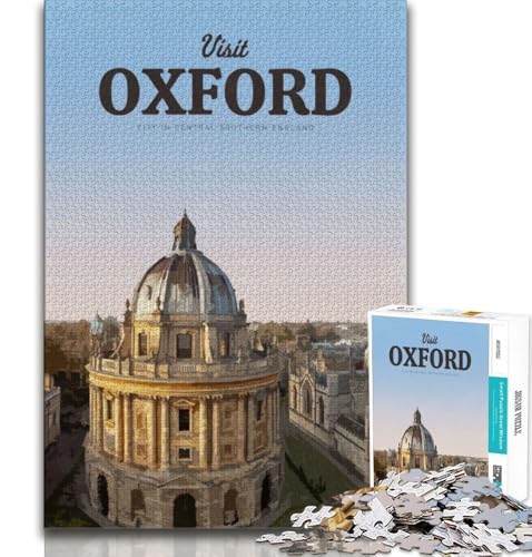 Besuchen Sie Oxford, 1000-teiliges Puzzle für Erwachsene und Jugendliche, Quizspiel, Wanddekoration, einzigartige Geburtstags, 50x75cm Besuchen Sie Oxford, 1000-teiliges Puzzle für Erwachsene und Jugendliche, Quizspiel, Wanddekoration, einzigartige Geburtstags, 50x75cm von LYXIANY