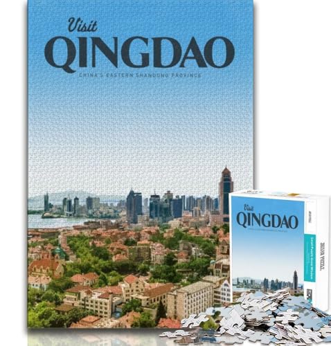 Besuchen Sie Qingdao, 1000-teiliges Puzzle für Erwachsene und Jugendliche, Quizspiel, Wanddekoration, einzigartige Geburtstags, 50x75cm Besuchen Sie Qingdao, 1000-teiliges Puzzle für Erwachsene und Jugendliche, Quizspiel, Wanddekoration, einzigartige Geburtstags, 50x75cm von LYXIANY
