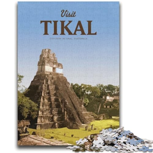 Besuchen Sie Tikal JigsawPuzzle 1000 Teile für Teenager, Familienspiel zum Stressabbau, schwierige Herausforderung, Geschenke für Freunde und Familie, 2000 Teile (70x100cm) von LYXIANY