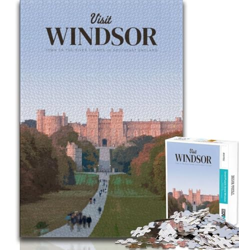 Besuchen Sie Windsor, 1000-teiliges Puzzle für Erwachsene und Jugendliche, Quizspiel, Wanddekoration, einzigartige Geburtstags, 50x75cm Besuchen Sie Windsor, 1000-teiliges Puzzle für Erwachsene und Jugendliche, Quizspiel, Wanddekoration, einzigartige Geburtstags, 50x75cm von LYXIANY