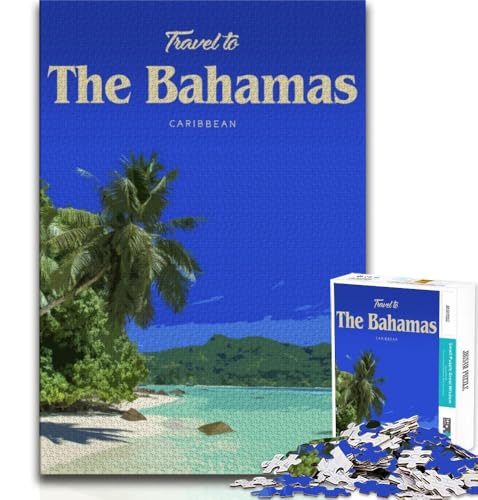 Besuchen Sie die Bahamas-Puzzles für Erwachsene, 1000-teiliges Puzzle, Denkspiel, Wanddekoration, einzigartige Geburtstags, 50x75cm Besuchen Sie die Bahamas-Puzzles für Erwachsene, 1000-teiliges Puzzle, Denkspiel, Wanddekoration, einzigartige Geburtstags, 50x75cm von LYXIANY