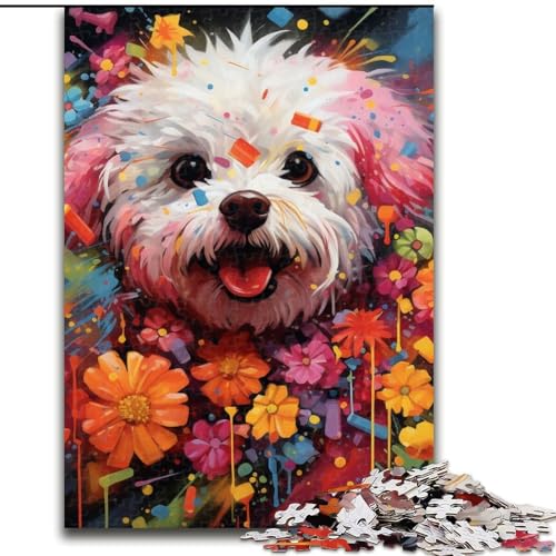 Bichon Frisé-Puzzle, 1000 Teile, für Erwachsene, Holzpuzzle für Teenager und Jugendliche, ideales Geburtstags, 50x75cm Bichon Frisé-Puzzle, 1000 Teile, für Erwachsene, Holzpuzzle für Teenager und Jugendliche, ideales Geburtstags, 50x75cm von LYXIANY