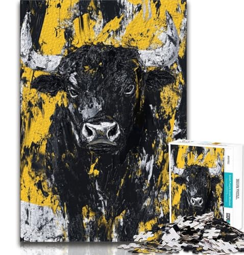 Black Gold Bull Puzzles für Teenager, helfen dem Gehirn, süchtig machendes Spielzeug zu trainieren, um Geduld zu fördern EIN Kunstwerk, 38x26cm Black Gold Bull Puzzles für Teenager, helfen dem Gehirn, süchtig machendes Spielzeug zu trainieren, um Geduld zu fördern EIN Kunstwerk, 38x26cm von LYXIANY
