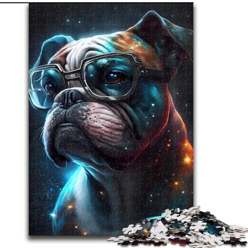 Boxer-Hunde-Puzzle, 1000 Teile, für Erwachsene, Holzpuzzle für Erwachsene, Heimdekoration, Größe 50x75cm von LYXIANY
