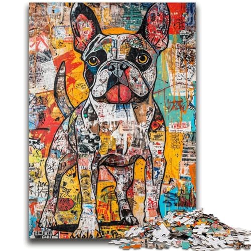 Boxer-Hunde-Puzzles für Erwachsene und Teenager, Puzzle, Spielzeug, Lernspiele, Stressabbau, geeignet als Schreibtischdekoration (38x26cm) von LYXIANY