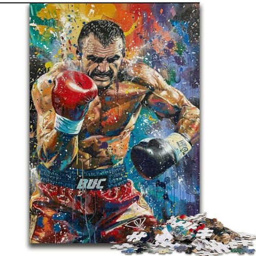 Boxer-Puzzle, 1000 Teile, für Jugendliche ab 14 Jahren, geeignet als Geschenkidee zur Heimdekoration (50x75cm) von LYXIANY