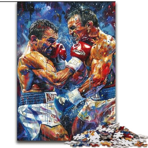 Boxer-Puzzle, 1000 Teile, für Jugendliche ab 14 Jahren, geeignet als Geschenkidee zur Heimdekoration (50x75cm) von LYXIANY