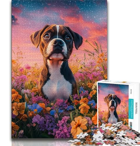 Boxer-Puzzle für Teenager, 1000 Puzzles, Lernspiele, Wanddekoration, einzigartige Geburtstags (38x26cm) von LYXIANY