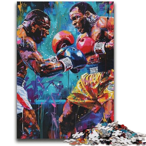 Boxer-Puzzle für Teenager, 1000-teiliges Puzzle, lustige Familienspiele, ganze Familie (38x52cm) von LYXIANY