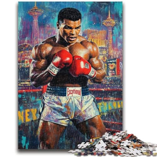Boxer-Puzzle für Teenager, 1000-teiliges Puzzle, lustige Familienspiele, ganze Familie (50x75cm) von LYXIANY