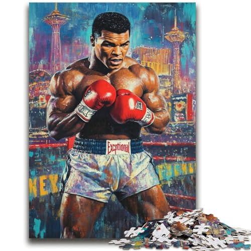 Boxer-Puzzles für Teenager, 1000 Puzzles, Spielzeug, Lernspiele, Stressabbau, Wunschliste mit Weihnachtsmann (38x52cm) von LYXIANY