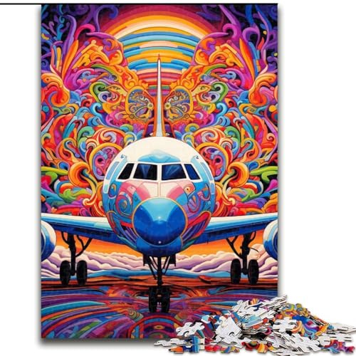 Bunte Flugzeug-Puzzles für 1000 Teile, Holzpuzzles, perfekt für Familienspaß, Partyspiele, Gastgeschenke für Geburtstagspartys, 50x75cm Bunte Flugzeug-Puzzles für 1000 Teile, Holzpuzzles, perfekt für Familienspaß, Partyspiele, Gastgeschenke für Geburtstagspartys, 50x75cm von LYXIANY