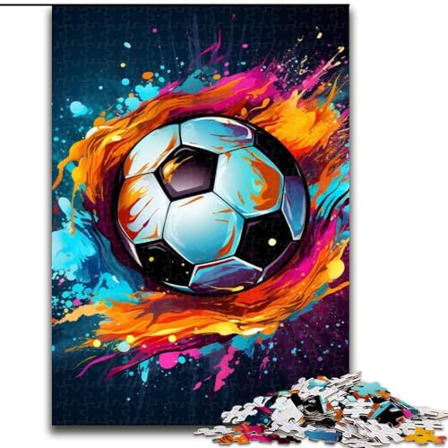 Bunte Fußball-Puzzles für 1000 Teile, Puzzles für Erwachsene, Heimaktivität für Feiertage, Geburtstage und Familienspieleabende, Größe: 50x75cm von LYXIANY