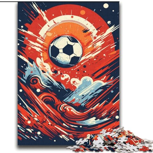 Bunte Fußball-Puzzles für Erwachsene und Jugendliche, 2000 Teile, geeignet für Kinder ab 14 Jahren, Familienspaß, ganze Familie (70x100cm) von LYXIANY