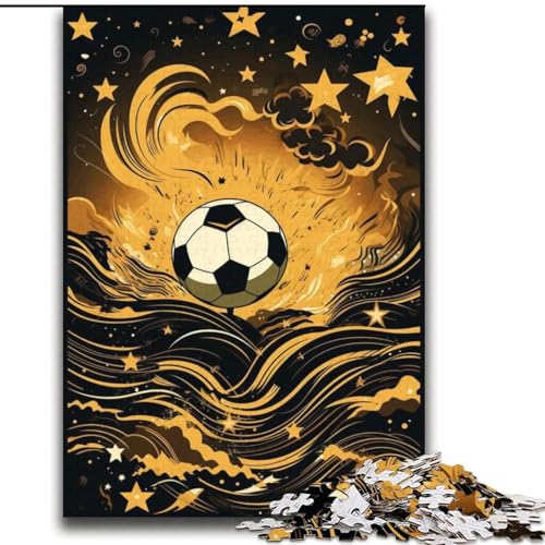 Bunte Fußball-Puzzles für Erwachsene und Jugendliche, 2000 Teile, geeignet für Kinder ab 14 Jahren, Familienspaß, ganze Familie (70x100cm) von LYXIANY