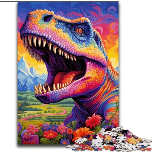 Bunte Tyrannosaurus Rex-Puzzles für 1000 Teile, Holzpuzzles, perfekt für Familienspaß, Partyspiele, Gastgeschenke für Geburtstagspartys, 50x75cm Bunte Tyrannosaurus Rex-Puzzles für 1000 Teile, Holzpuzzles, perfekt für Familienspaß, Partyspiele, Gastgeschenke für Geburtstagspartys, 50x75cm von LYXIANY