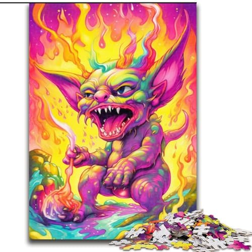 Bunte psychedelische Monster, Puzzle für Erwachsene, 1000 Teile, Puzzle für die ganze Familie, Denksportaufgabe, Heimdekoration, Größe 38x26cm Bunte psychedelische Monster, Puzzle für Erwachsene, 1000 Teile, Puzzle für die ganze Familie, Denksportaufgabe, Heimdekoration, Größe 38x26cm von LYXIANY