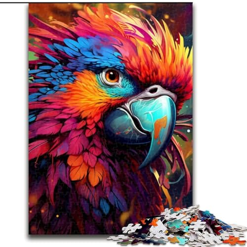 Bunter Papagei, 1000-teiliges Puzzle für Erwachsene. Puzzles für Erwachsene. Entspannende Unterhaltung, Heimdekoration. Größe: 50x75cm von LYXIANY