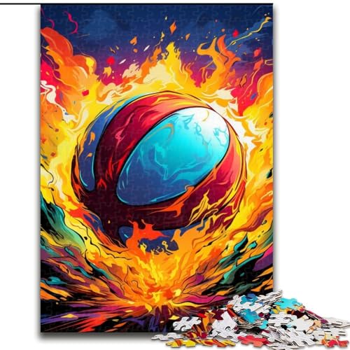 Bunter Volleyball 1000-Teile-Puzzle-Geschenke, anspruchsvolle Puzzles, hirnforderndes DIY-Dekorationsspiel, interaktives Familienspielzeug, 50x75cm Bunter Volleyball 1000-Teile-Puzzle-Geschenke, anspruchsvolle Puzzles, hirnforderndes DIY-Dekorationsspiel, interaktives Familienspielzeug, 50x75cm von LYXIANY
