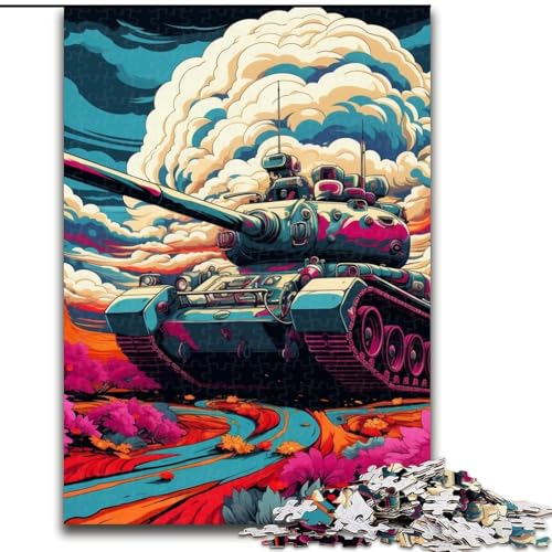 Buntes Art Tank-Puzzle mit 1000 Teilen für Erwachsene. Anspruchsvolles Denkspiel für Teenager, Spaß für den Spieleabend mit der Familie, 26x38cm Buntes Art Tank-Puzzle mit 1000 Teilen für Erwachsene. Anspruchsvolles Denkspiel für Teenager, Spaß für den Spieleabend mit der Familie, 26x38cm von LYXIANY