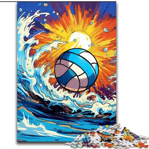 Buntes Beachvolleyball-Puzzle mit 1000 Teilen für Erwachsene, Papppuzzle für Erwachsene, anspruchsvolles Denkspiel für Teenager, Spaß für den Familienspieleabend, 26x38cm Buntes Beachvolleyball-Puzzle mit 1000 Teilen für Erwachsene, Papppuzzle für Erwachsene, anspruchsvolles Denkspiel für Teenager, Spaß für den Familienspieleabend, 26x38cm von LYXIANY