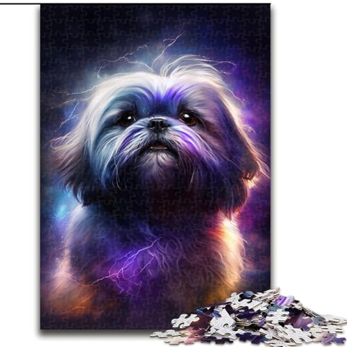 Buntes Blitzhund-Puzzle, 1000 Teile, pädagogisches Denkspiel, künstlerische Heim- und Bürodekoration, ab 14 Jahren, Größe 50x75cm Buntes Blitzhund-Puzzle, 1000 Teile, pädagogisches Denkspiel, künstlerische Heim- und Bürodekoration, ab 14 Jahren, Größe 50x75cm von LYXIANY
