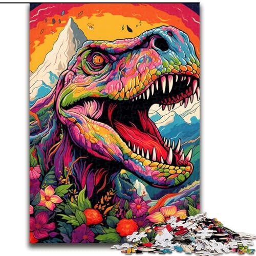 Buntes Dinosaurier-Puzzle mit 1000 Teilen für Erwachsene. Anspruchsvolles Denkspiel für Teenager, Spaß für den Spieleabend mit der Familie, 50x75cm Buntes Dinosaurier-Puzzle mit 1000 Teilen für Erwachsene. Anspruchsvolles Denkspiel für Teenager, Spaß für den Spieleabend mit der Familie, 50x75cm von LYXIANY