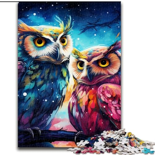 Buntes Eulen-Puzzle mit 1000 Teilen für Erwachsene, Holzpuzzle für Teenager und Jugendliche, ideales Geburtstags, 50x75cm Buntes Eulen-Puzzle mit 1000 Teilen für Erwachsene, Holzpuzzle für Teenager und Jugendliche, ideales Geburtstags, 50x75cm von LYXIANY