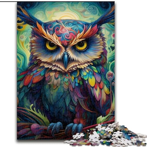 Buntes Eulen-Puzzle mit 1000 Teilen für Erwachsene, Holzpuzzle für Teenager und Jugendliche, ideales Geburtstags, 50x75cm Buntes Eulen-Puzzle mit 1000 Teilen für Erwachsene, Holzpuzzle für Teenager und Jugendliche, ideales Geburtstags, 50x75cm von LYXIANY