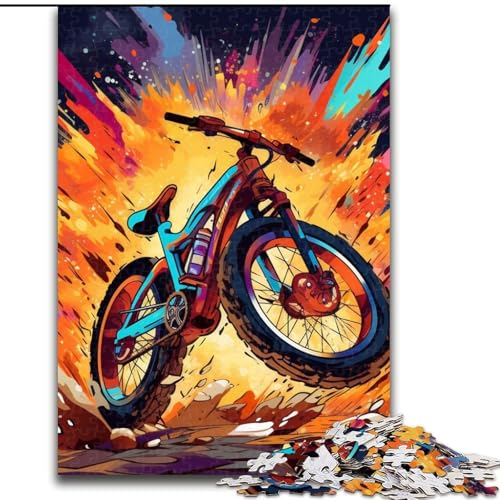 Buntes Fahrrad-Puzzle mit 1000 Teilen für Erwachsene. Anspruchsvolles Denkspiel für Teenager, Spaß für den Spieleabend mit der Familie, 26x38cm Buntes Fahrrad-Puzzle mit 1000 Teilen für Erwachsene. Anspruchsvolles Denkspiel für Teenager, Spaß für den Spieleabend mit der Familie, 26x38cm von LYXIANY