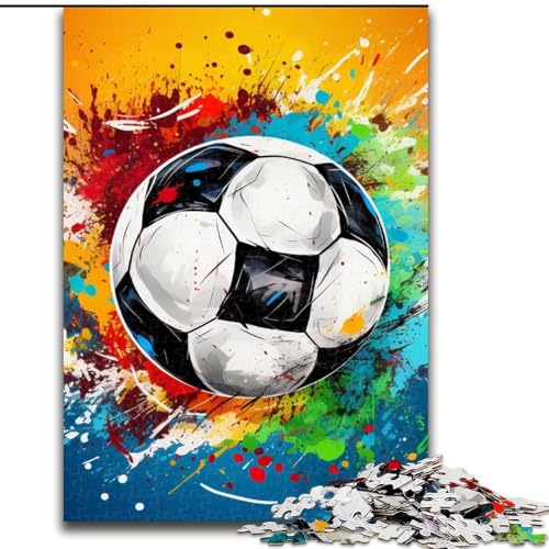 Buntes Fußball-Puzzle 1000 Teile für Erwachsene. Holzpuzzle für Erwachsene. Anspruchsvolles Denkspiel für Teenager, Spaß für den Familienspieleabend, 50x75cm Buntes Fußball-Puzzle 1000 Teile für Erwachsene. Holzpuzzle für Erwachsene. Anspruchsvolles Denkspiel für Teenager, Spaß für den Familienspieleabend, 50x75cm von LYXIANY