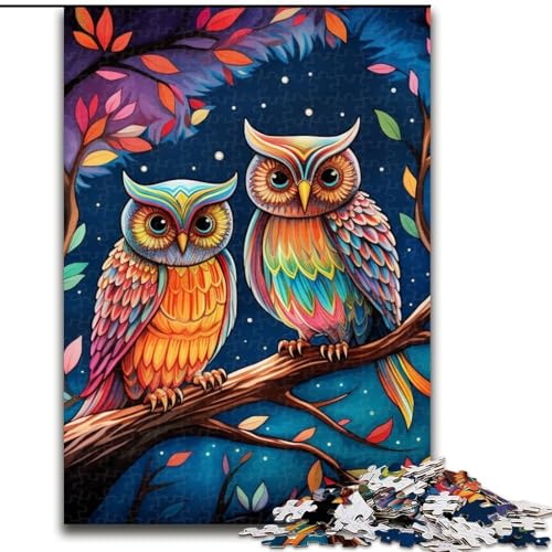Buntes Kunst-Eulen-Puzzle mit 1000 Teilen für Erwachsene. Anspruchsvolles Denkspiel für Teenager, Spaß für den Spieleabend mit der Familie, 26x38cm Buntes Kunst-Eulen-Puzzle mit 1000 Teilen für Erwachsene. Anspruchsvolles Denkspiel für Teenager, Spaß für den Spieleabend mit der Familie, 26x38cm von LYXIANY